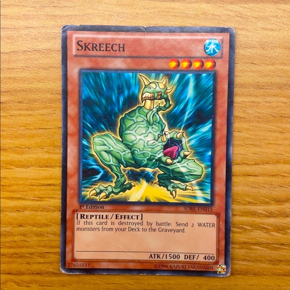 1996 skreech sdre-en015 realm of the sea emperor 1st edition yugioh card - Picture 1 of 3